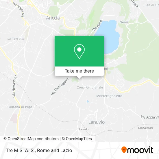 Tre M S. A. S. map