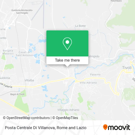 Posta Centrale Di Villanova map