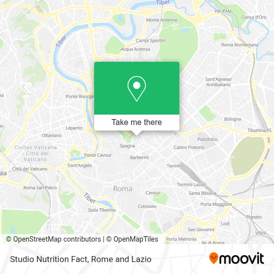 Studio Nutrition Fact map