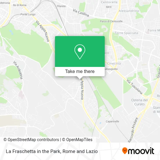 La Fraschetta in the Park map