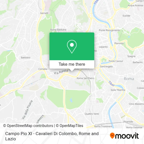 Campo Pio XI - Cavalieri Di Colombo map