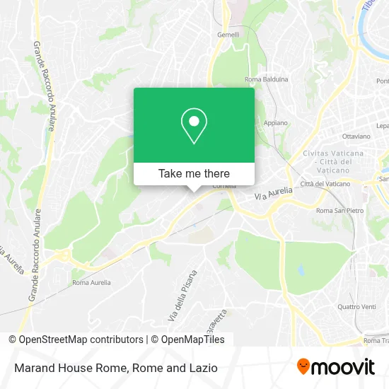 Marand House Rome map