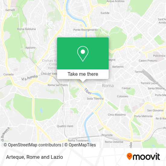 Arteque map