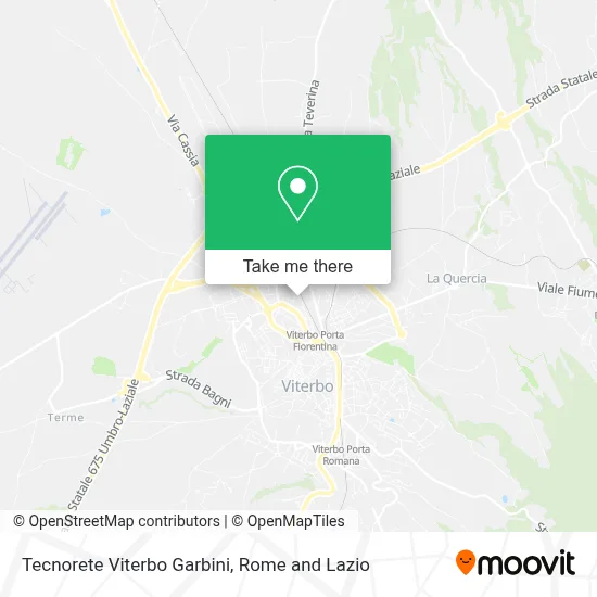 Tecnorete Viterbo Garbini map
