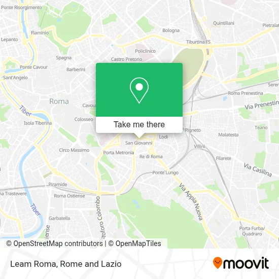 Leam Roma map