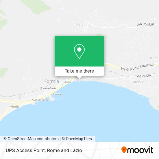 UPS Access Point map