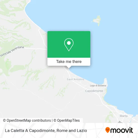 La Caletta A Capodimonte map