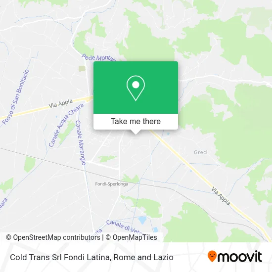 Cold Trans Srl Fondi Latina map