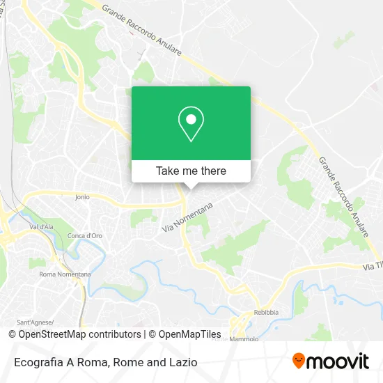 Ecografia A Roma map