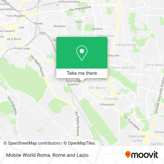 Mobile World Roma map
