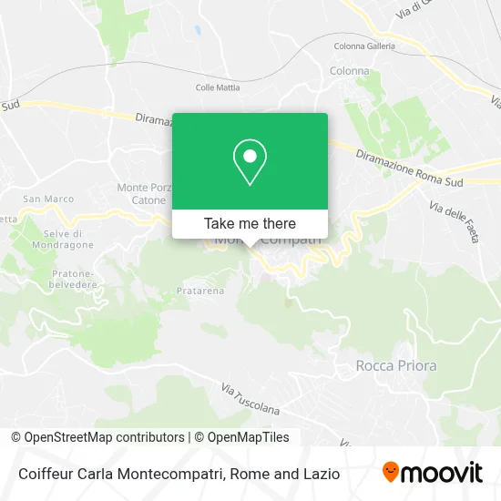 Coiffeur Carla Montecompatri map