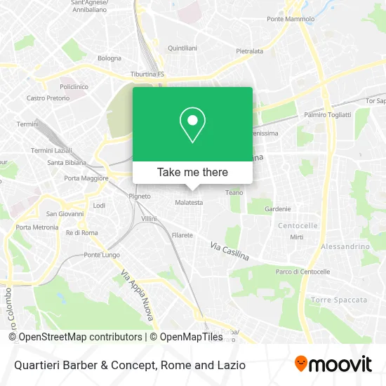 Quartieri Barber & Concept map
