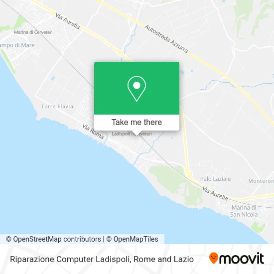 Riparazione Computer Ladispoli map