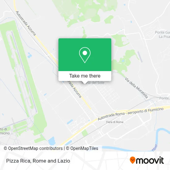 Pizza Rica map