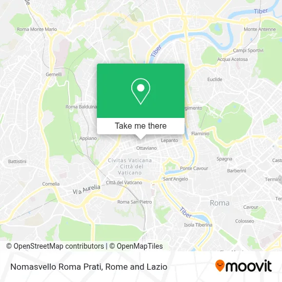 Nomasvello Roma Prati map