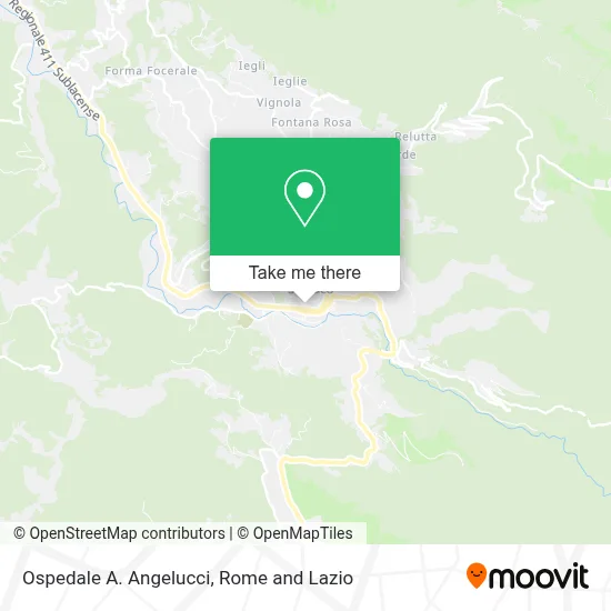 Ospedale A. Angelucci map