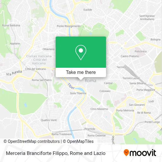 Merceria Branciforte Filippo map