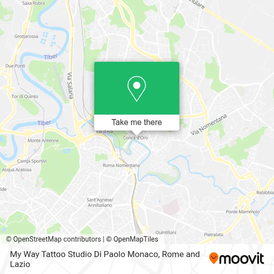 My Way Tattoo Studio Di Paolo Monaco map