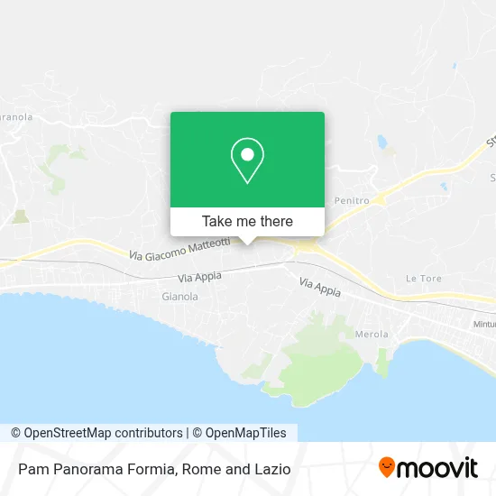 Pam Panorama Formia map