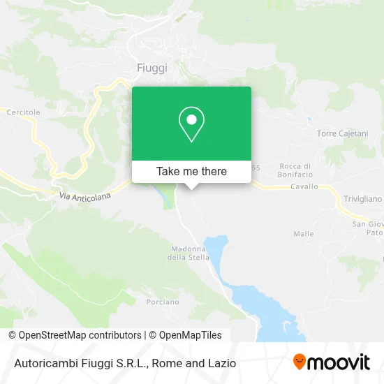 Autoricambi Fiuggi S.R.L. map