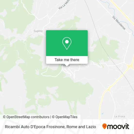 Ricambi Auto D'Epoca Frosinone map