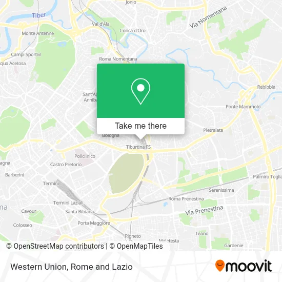 Western Union map