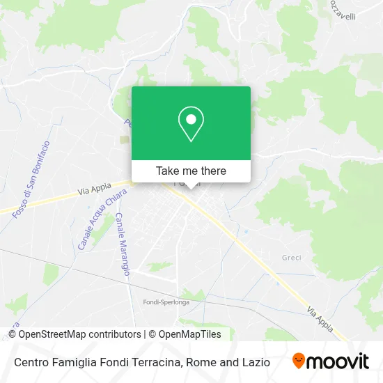 Centro Famiglia Fondi Terracina map