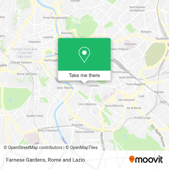 Farnese Gardens map