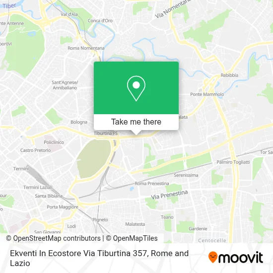 Ekventi In Ecostore  Via Tiburtina 357 map