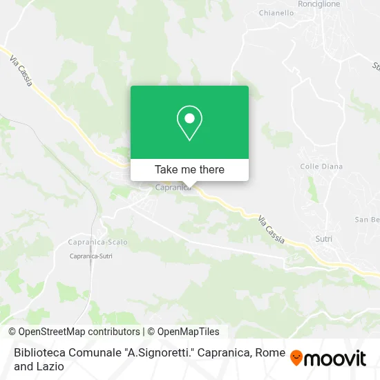 Biblioteca Comunale "A.Signoretti." Capranica map
