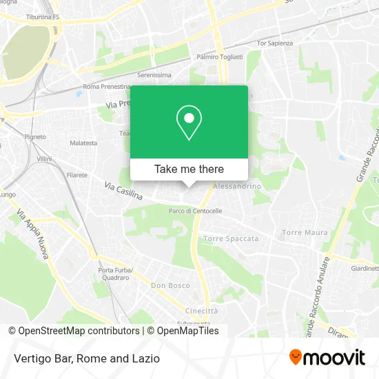Vertigo Bar map