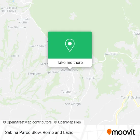 Sabina Parco Slow map