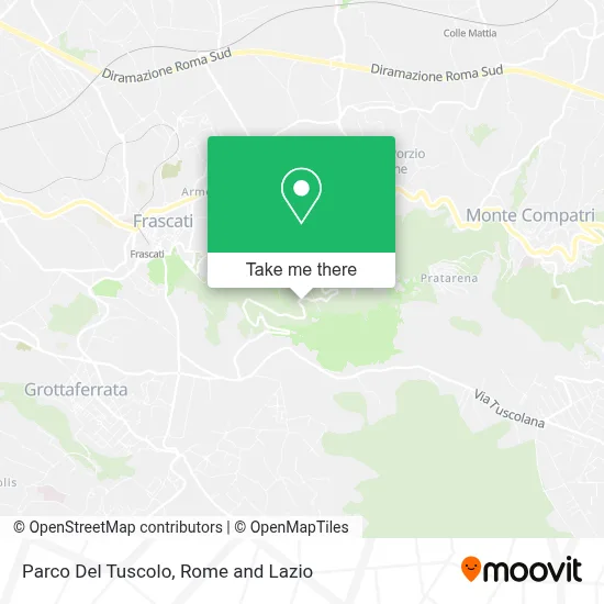 Parco Del Tuscolo map