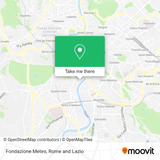 Fondazione Metes map