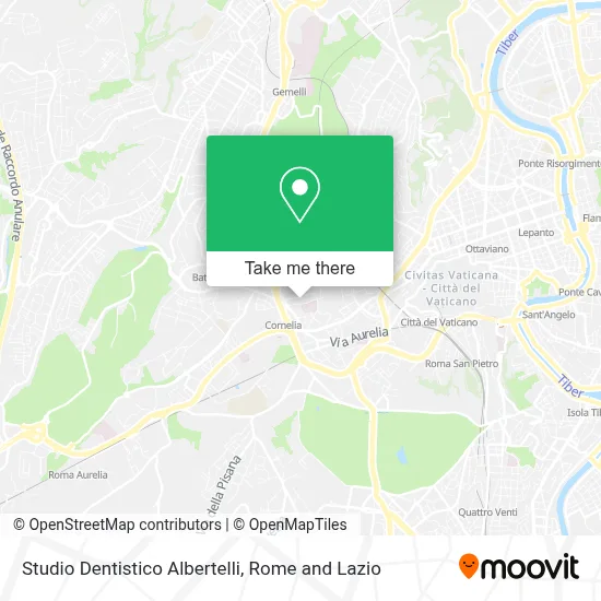 Studio Dentistico Albertelli map