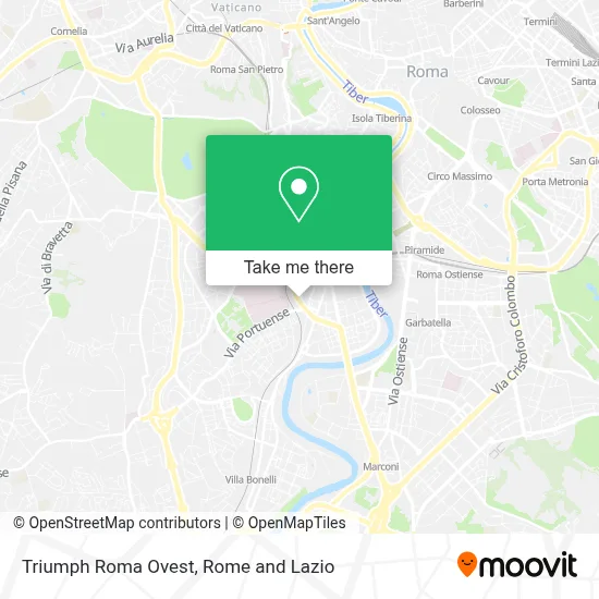 Triumph Roma Ovest map