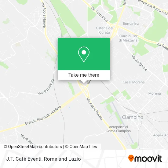 J.T. Cafè Eventi map