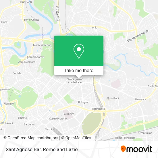 Sant'Agnese Bar map