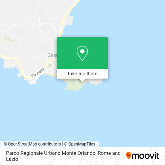 Parco Regionale Urbano Monte Orlando map