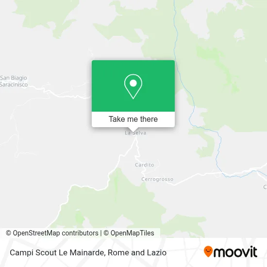 Campi Scout Le Mainarde map