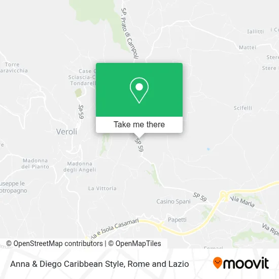 Anna & Diego Caribbean Style map