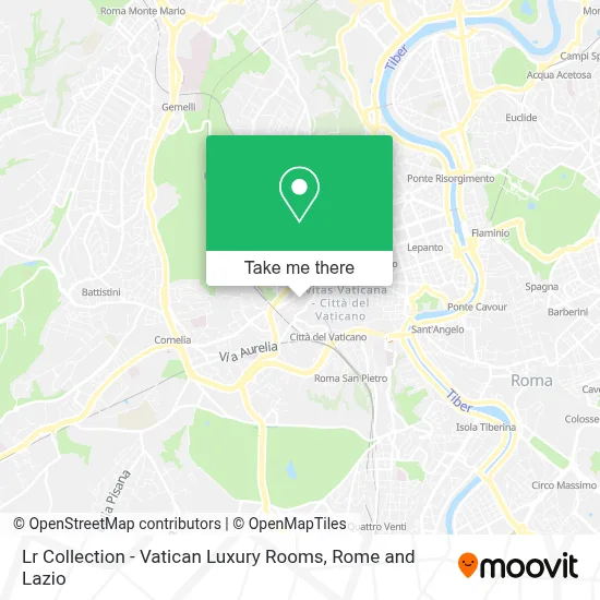 Lr Collection - Vatican Luxury Rooms map