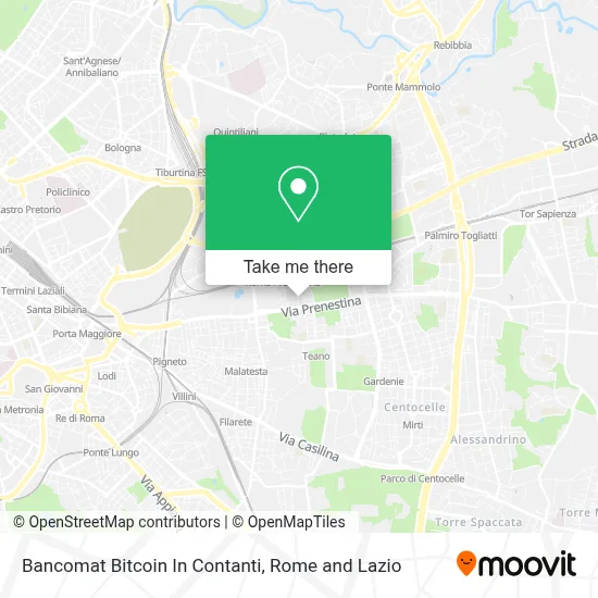 Bancomat Bitcoin In Contanti map