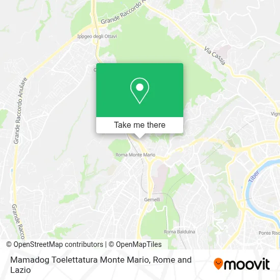 Mamadog Toelettatura Monte Mario map