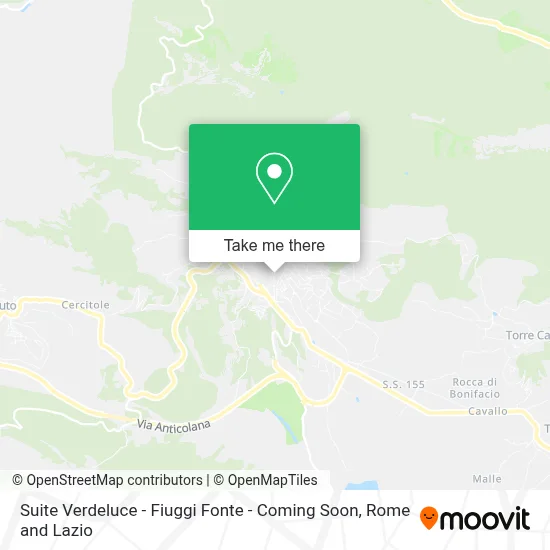 Suite Verdeluce - Fiuggi Fonte - Coming Soon map