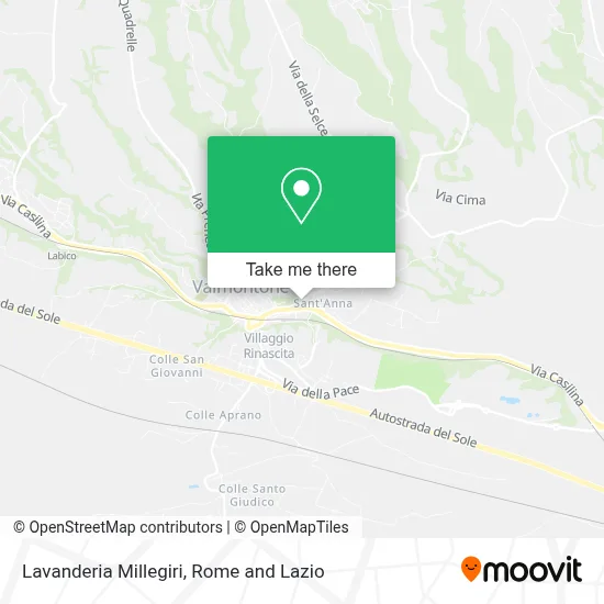 Lavanderia Millegiri map
