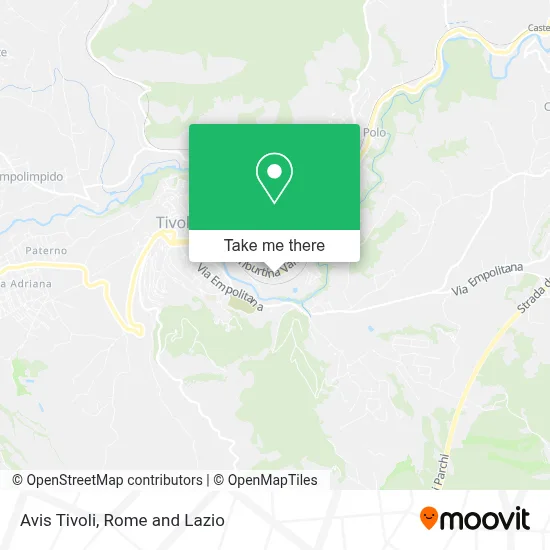 Avis Tivoli map