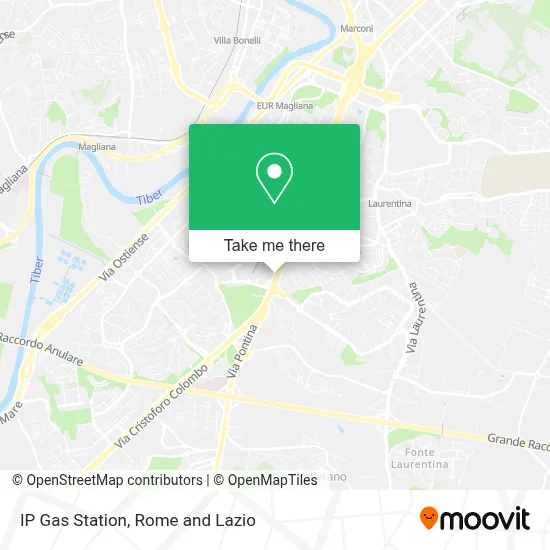 IP Gas Station map