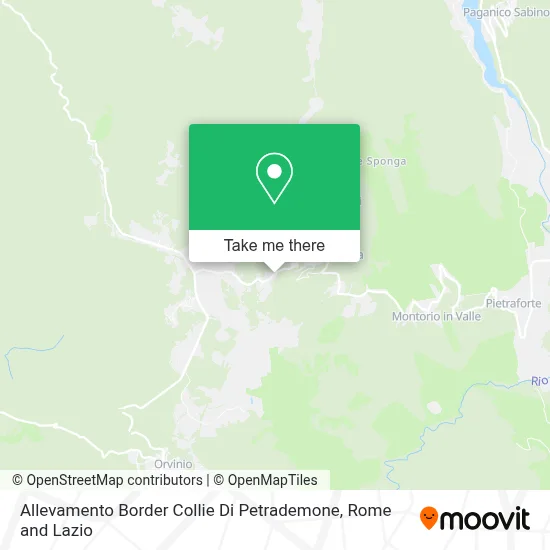 Allevamento Border Collie Di Petrademone map
