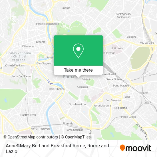 Anne&Mary Bed and Breakfast Rome map